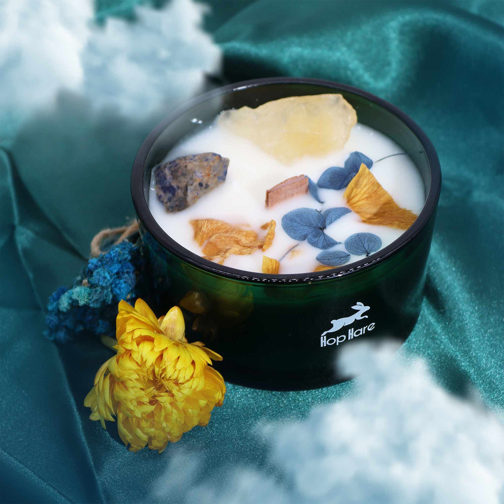 Bougie solaire aux cristaux – The Sun