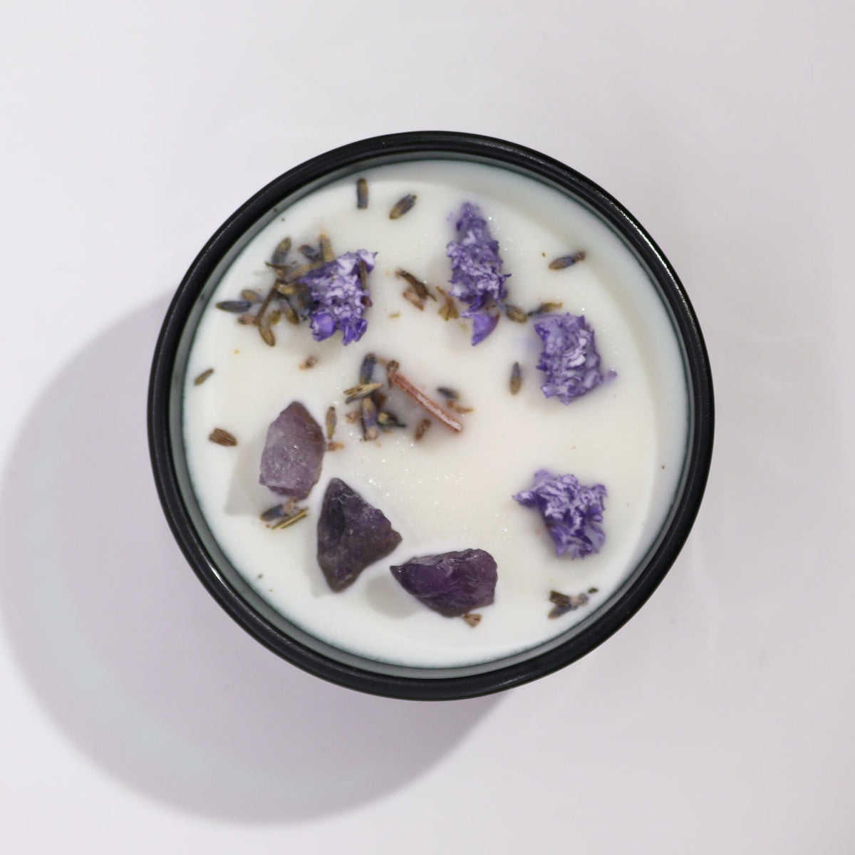 Bougie lunaire aux cristaux – The Moon