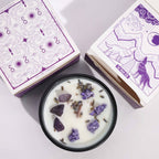 Bougie lunaire aux cristaux – The Moon